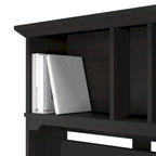 Bush Furniture Salinas 60W L Shaped Desk with Storage Hutch
