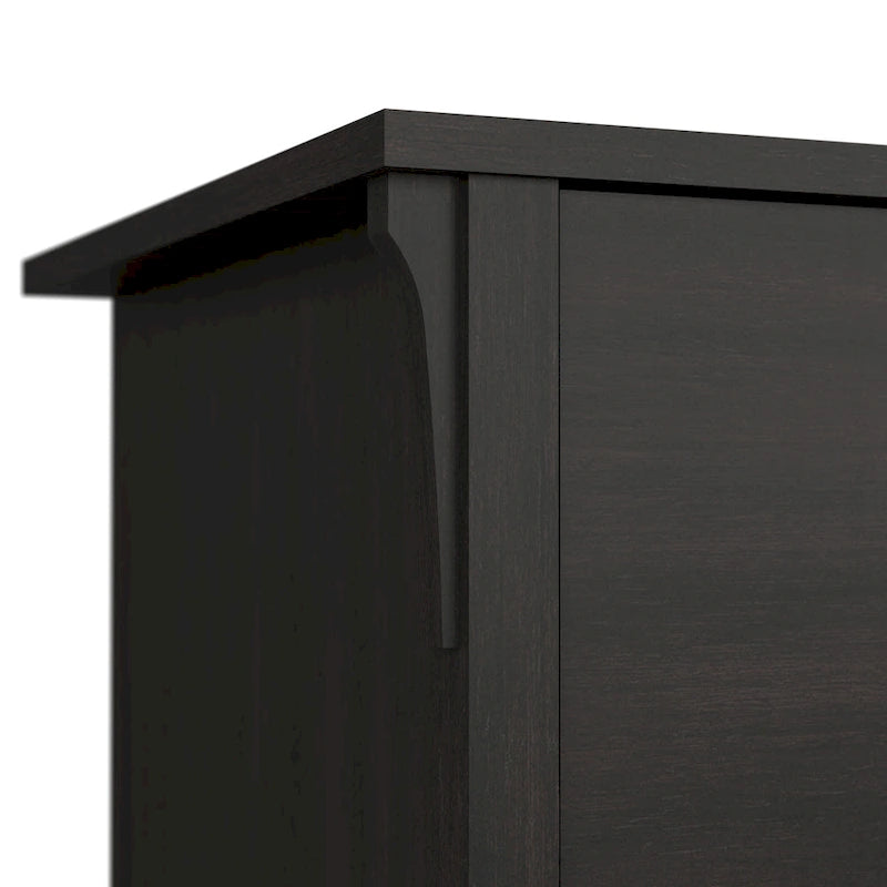 Bush Furniture Salinas 60W L Shaped Desk with Storage Hutch
