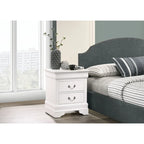 Louis Phillipe Traditional 2-drawer Wood Nightstand