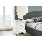 Louis Phillipe Traditional 2-drawer Wood Nightstand