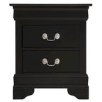 Louis Phillipe Traditional 2-drawer Wood Nightstand
