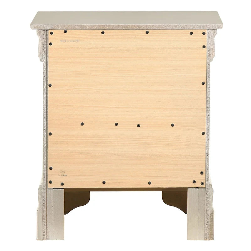 Louis Phillipe Traditional 2-drawer Wood Nightstand