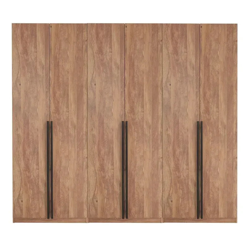 Manhattan Comfort Lee Modern Freestanding 3-Piece Module Wardrobe Closet Armoire