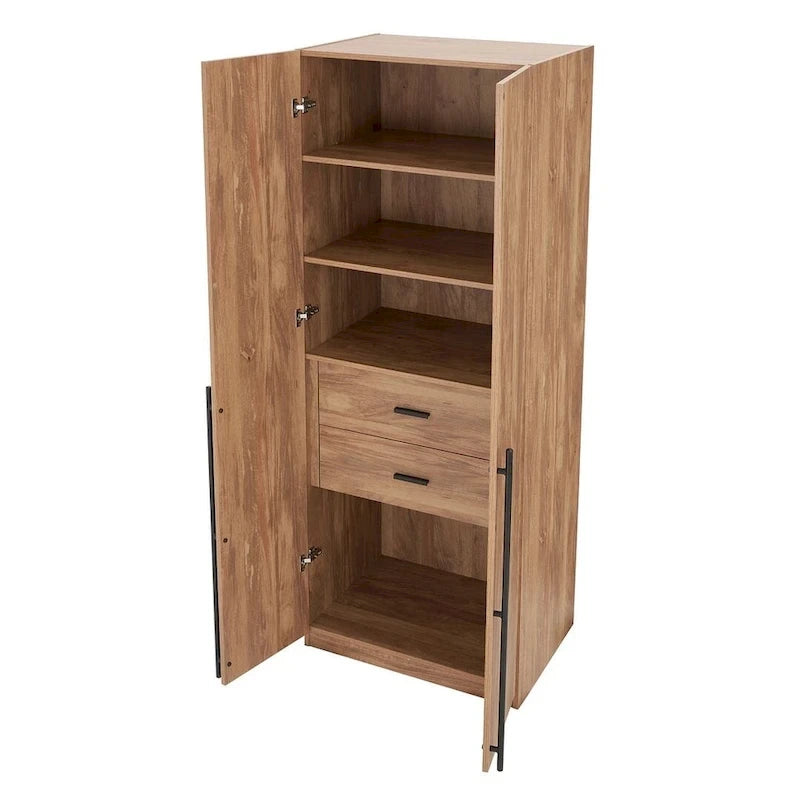 Manhattan Comfort Lee Modern Freestanding 3-Piece Module Wardrobe Closet Armoire