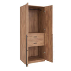 Manhattan Comfort Lee Modern Freestanding 3-Piece Module Wardrobe Closet Armoire
