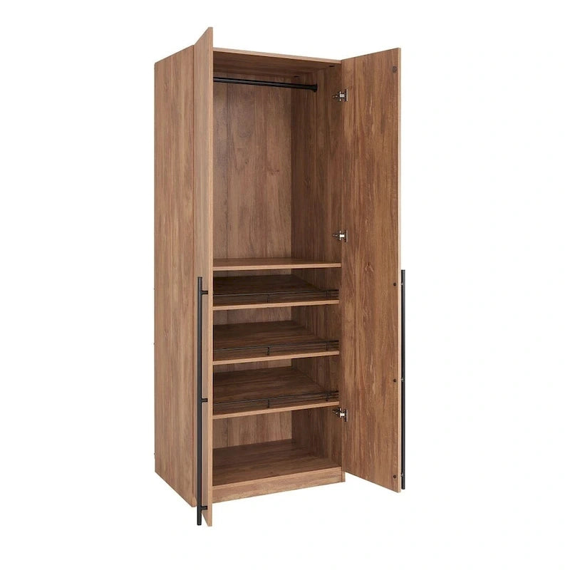 Manhattan Comfort Lee Modern Freestanding 3-Piece Module Wardrobe Closet Armoire