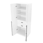 Manhattan Comfort Lee Modern Freestanding 3-Piece Module Wardrobe Closet Armoire