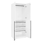 Manhattan Comfort Lee Modern Freestanding 3-Piece Module Wardrobe Closet Armoire