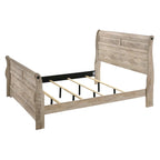 Roundhill Furniture Imerland Contemporary White Wash Finish 3-Piece Bedroom Set