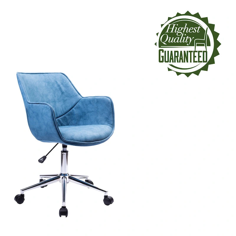 Porthos Home Xen Adjustable Office Chair, Microfiber, Chrome Base