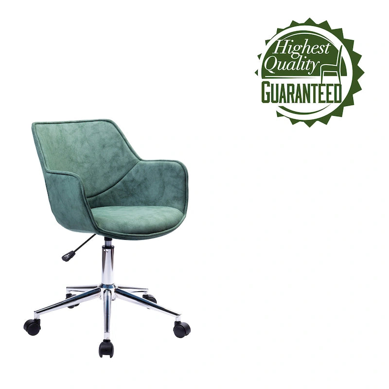 Porthos Home Xen Adjustable Office Chair, Microfiber, Chrome Base