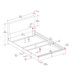 Nova Modern Full/Double Bed, Box Spring Required