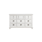 Leo 6 Piece White Modern Panel Bedroom Set