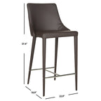 SAFAVIEH Soledad 26-inch White Counter Stool (Set of 2) - 22.9 x 18.9 x 37.4 - 23Wx19Dx37H