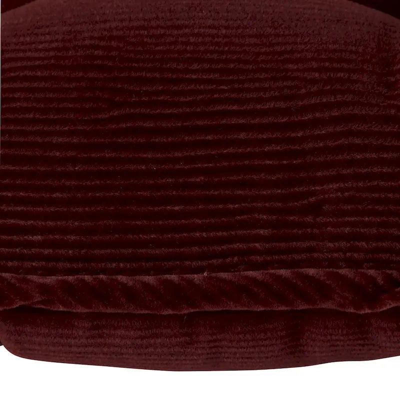 Wine 2-Piece Reversible Corduroy Jumbo Rocking Chair Cushion Set