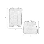 Wine 2-Piece Reversible Corduroy Jumbo Rocking Chair Cushion Set