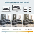 [VIDEO provided][New]87*61Modern L-shaped Corduroy Sofa with Reversible Chaise,4-seat Upholstered Sectional Indoor Furniture,Co
