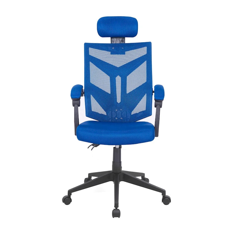 Adjustable Ergonomic Office Chair with Headrest Ergonomic Desk Chair High Back Mesh Office Chairs with Lumbar Support and Wheels