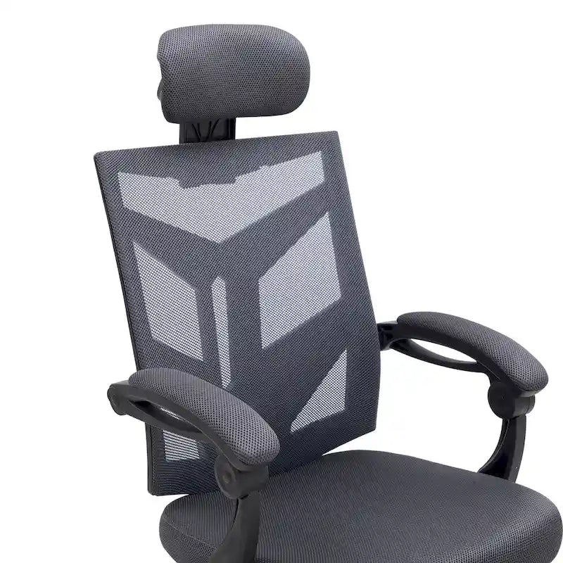 Adjustable Ergonomic Office Chair with Headrest Ergonomic Desk Chair High Back Mesh Office Chairs with Lumbar Support and Wheels