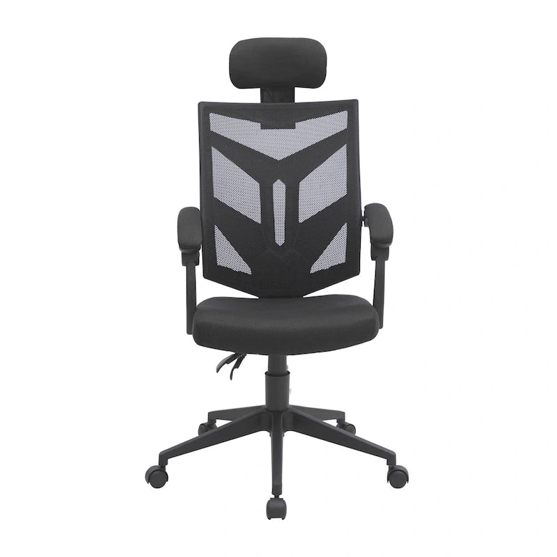 Adjustable Ergonomic Office Chair with Headrest Ergonomic Desk Chair High Back Mesh Office Chairs with Lumbar Support and Wheels