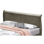 Louis Philippe King Storage Wood Panel Bed