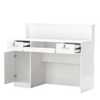 FUFU&GAGA Rectangular Wood Reception Desk Secretary Desk Computer Desk