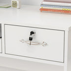 FUFU&GAGA Rectangular Wood Reception Desk Secretary Desk Computer Desk
