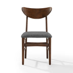 Crosley Landon 2Pc Wood Dining Chairs W/Upholstered Seat - 33.25H x19.75W x 19.75D