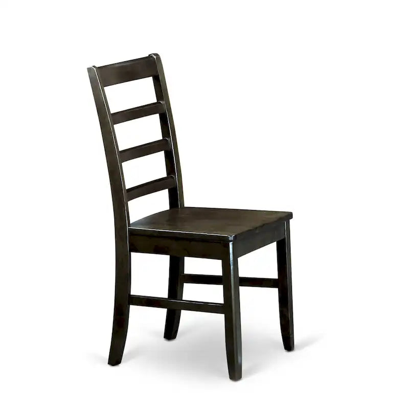 East West Furniture Table Set Consist of a Rectangle Butterfly Leaf Dining Table and Dining Chairs (Chair Seat Type Options)