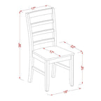 East West Furniture Table Set Consist of a Rectangle Butterfly Leaf Dining Table and Dining Chairs (Chair Seat Type Options)