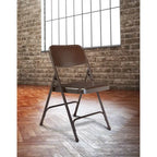 Beige Steel Folding Chairs Set of 4