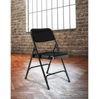 Beige Steel Folding Chairs Set of 4