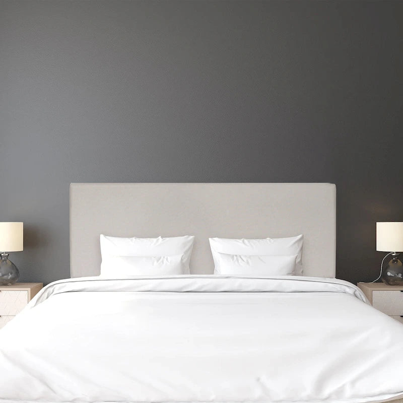Carbon Loft Dashwood Plain Fog Headboard