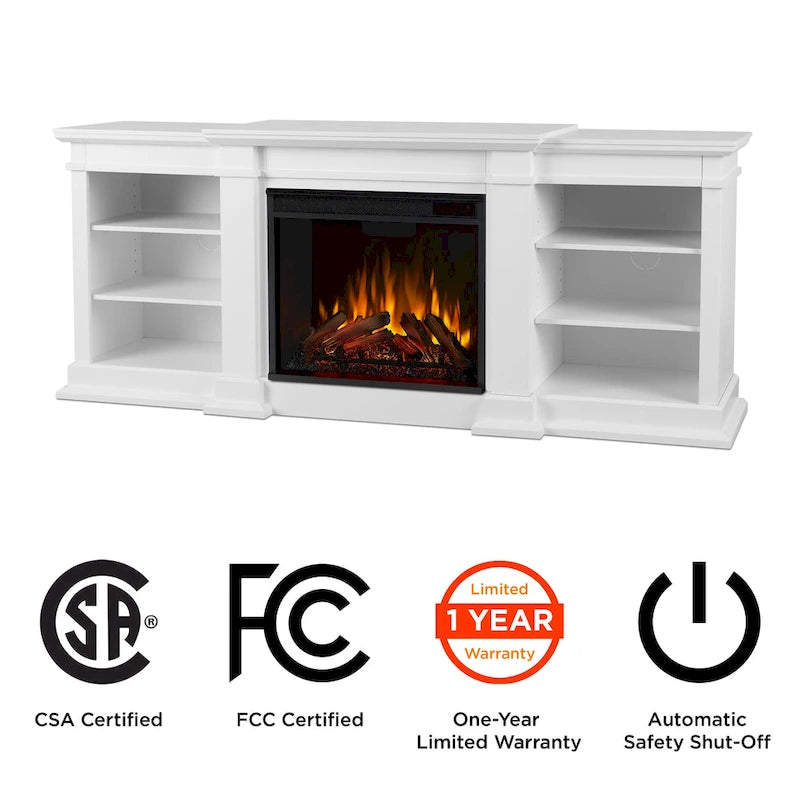 Fresno 72 Media Electric Fireplace by Real Flame