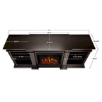 Fresno 72 Media Electric Fireplace by Real Flame