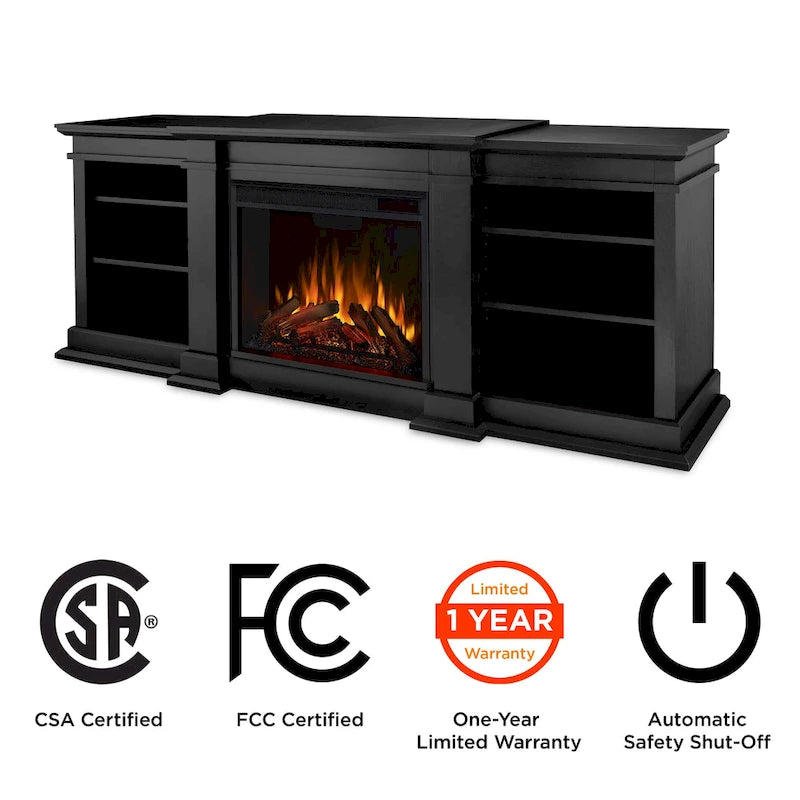 Fresno 72 Media Electric Fireplace by Real Flame