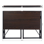 HomyLin 39 Simple Folding Study Writing Desk, No Assembly Required
