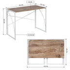 HomyLin 39 Simple Folding Study Writing Desk, No Assembly Required