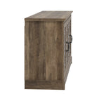 GALANO Calidia 68.2 in. Grey Stone 4-Door Wide TV Stand for TVs up to 75 in. - 68.2L x 17.1W x 29.3H