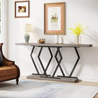 70.9 Inch Extra Long Modern Sofa Console Table with Faux Marble Tabletop Base Gold Frame for Living Room Entryway Hallway