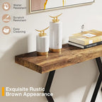 70.9 Inch Extra Long Modern Sofa Console Table with Faux Marble Tabletop Base Gold Frame for Living Room Entryway Hallway
