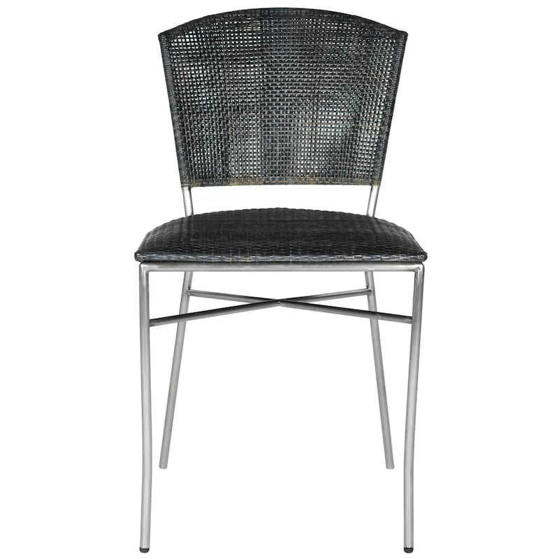 SAFAVIEH Iroda Black Dining Chair (Set of 2) - 17.5x21.8x33.3 - 18Wx22Dx33H