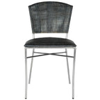 SAFAVIEH Iroda Black Dining Chair (Set of 2) - 17.5x21.8x33.3 - 18Wx22Dx33H