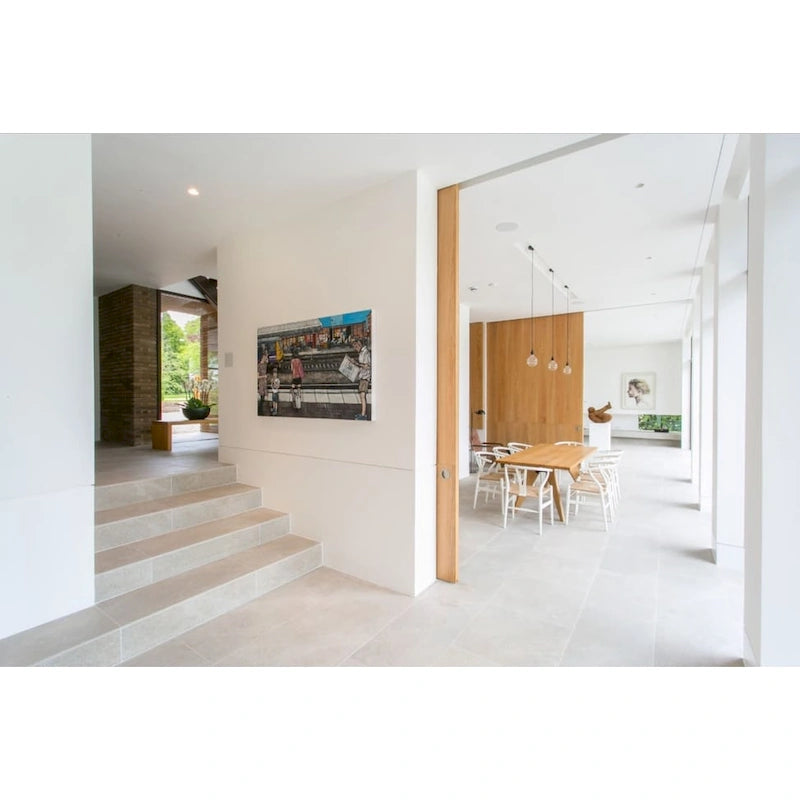 Wood Y-Back Armchairs with Woven Rope Seats - Set of 2