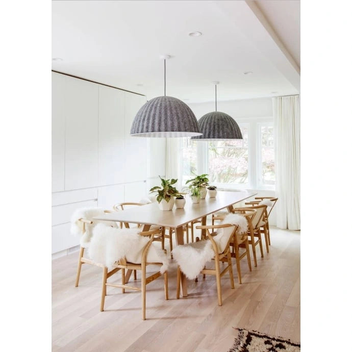 Wood Y-Back Armchairs with Woven Rope Seats - Set of 2