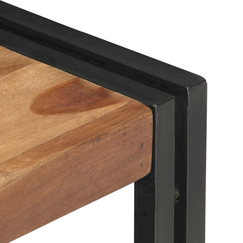 vidaXL TV Stand 47.2x11.8x15.7 Solid Wood with Finish