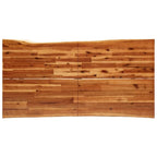 vidaXL Dining Table with Live Edge 78.7x35.4x29.5 Solid Wood Acacia