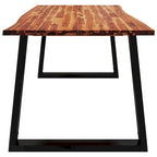 vidaXL Dining Table with Live Edge 78.7x35.4x29.5 Solid Wood Acacia