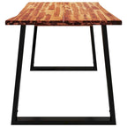 vidaXL Dining Table with Live Edge 78.7x35.4x29.5 Solid Wood Acacia