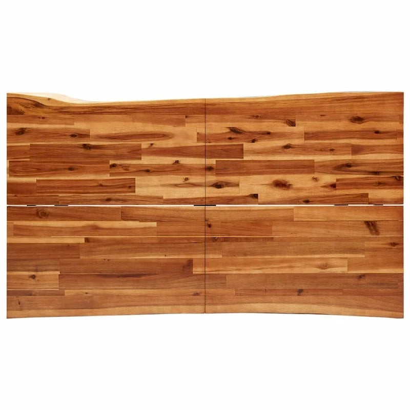 vidaXL Dining Table with Live Edge 78.7x35.4x29.5 Solid Wood Acacia